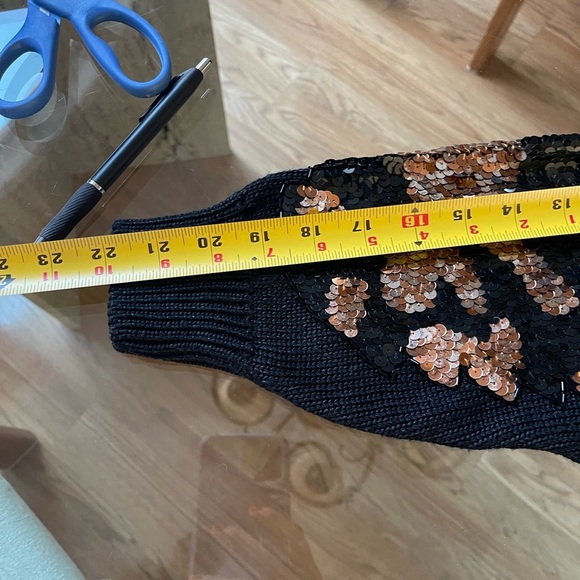 Nannell Vintage Sweater gorgeous gold and black sequins - Picture 5 of 12